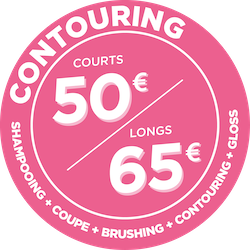 Couleur Inoa + L'Oréal + Shampoing + coupe, contouring : 47€ Courts | 62€ Longs